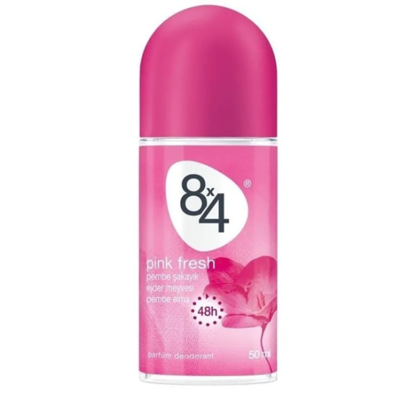 8x4 Pink Fresh Roll On Deodorant 48H 50 ml - 1