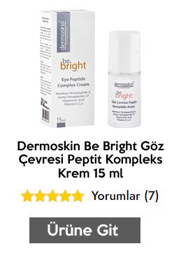 Dermoskin Be Bright Göz Çevresi Peptit Kompleks Krem 15 ml
