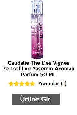 Caudalie The Des Vignes Zencefil ve Yasemin Aromalı Parfüm 50 ML
