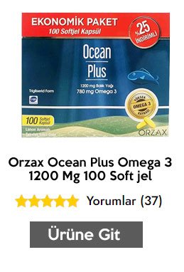 Orzax Ocean Plus Omega 3 1200 Mg 100 Soft jel
