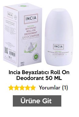 Incia Beyazlatıcı Roll On Deodorant 50 ML
