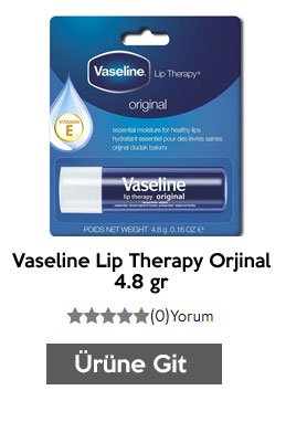 Vaseline Lip Therapy Orjinal 4.8 gr
