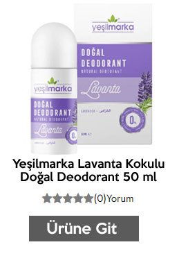 Yeşilmarka Lavanta Kokulu Doğal Deodorant 50 ml
