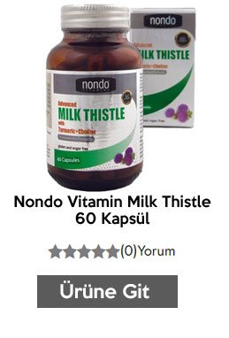 Nondo Vitamin Milk Thistle 60 Kapsül
