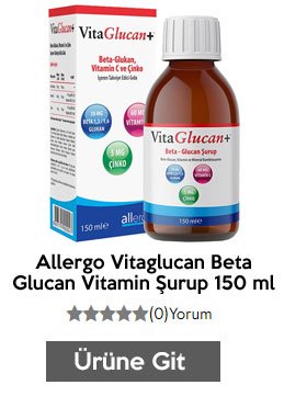 Allergo Vitaglucan Beta Glucan Vitamin Şurup 150 ml

