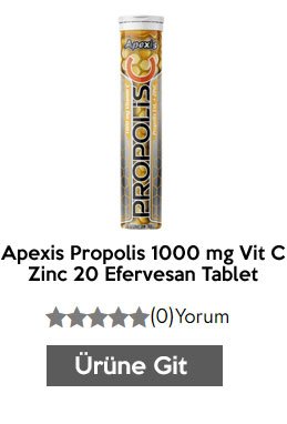 Apexis Propolis 1000 mg Vit C + Zinc 20 Efervesan Tablet
