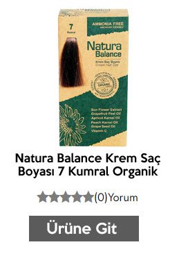 Natura Balance Krem Saç Boyası 7 Kumral Organik

