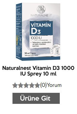 Naturalnest Vitamin D3 1000 IU Sprey 10 ml
