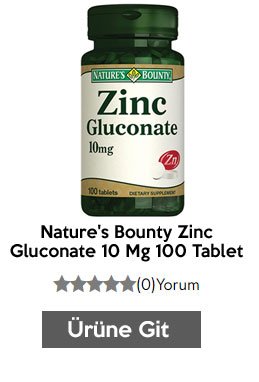 Nature's Bounty Zinc Gluconate 10 Mg 100 Tablet
