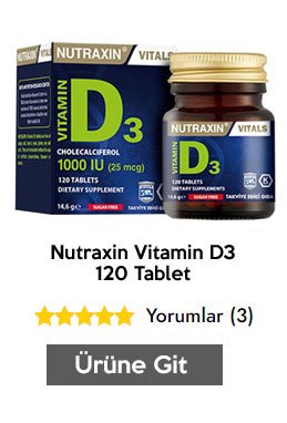 Nutraxin Vitamin D3 120 Tablet 
