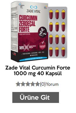 Zade Vital Curcumin Forte 1000 mg 40 Kapsül
