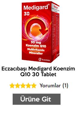 Eczacıbaşı Medigard Koenzim Q10 Vitamin ve Mineral Kompleks 30 Tablet
