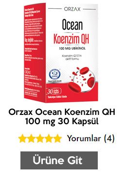 Orzax Ocean Koenzim QH 100 mg 30 Kapsül
