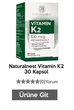 Naturalnest Vitamin K2 30 Kapsül K Vitamini Takviyesi
