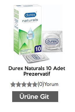 Durex Naturals 10 Adet Prezervatif

