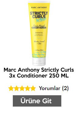 Marc Anthony Strictly Curls 3x Conditioner Nemlendirici Bakım Kremi 250 ML
