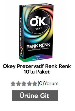 Okey Prezervatif Renk Renk 10'lu Paket
