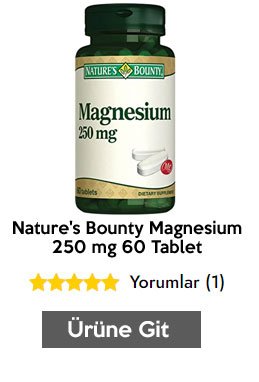 Nature's Bounty Magnesium 250 mg 60 Tablet
