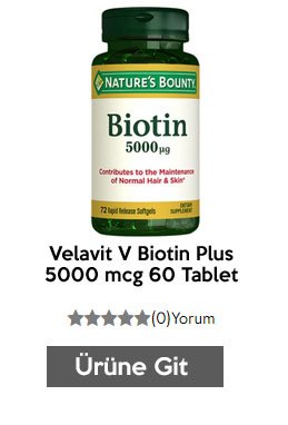 Nature's Bounty Biotin 5000 mcg 72 Kapsül
