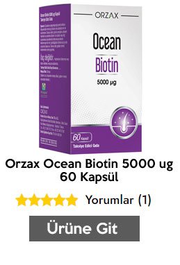 Orzax Ocean Biotin 5000 ug 60 Kapsül
