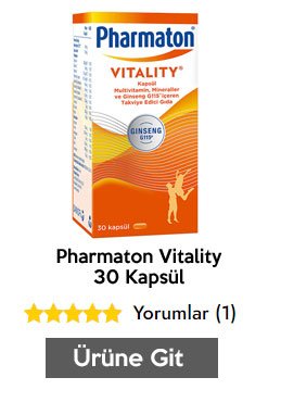 Pharmaton Vitality 30 Kapsül
