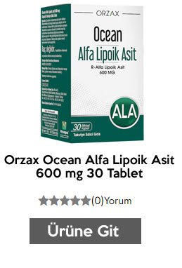 Orzax Ocean Alfa Lipoik Asit 600 mg 30 Tablet