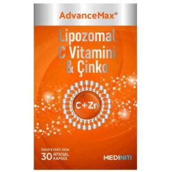 AdvanceMax Lipozomal C Vitamini ve Çinko 30 Bitkisel - Advancemax