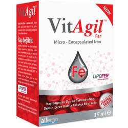 Allergo VitAgil Fer Demir Damla 15 ml Demir Takviyesi - Allergo