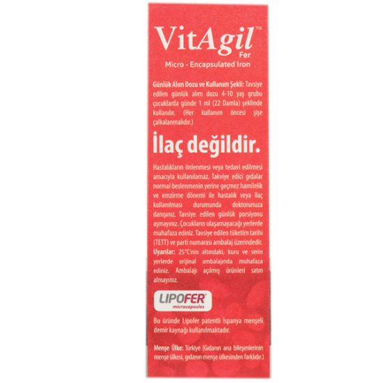 Allergo Vitagil Fer Demir Damla 30 ml - 3