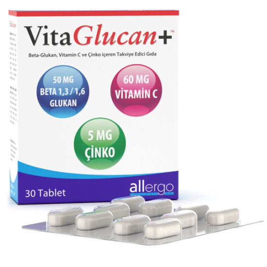 Allergo VitaGlucan Beta Glucan 30 Kapsül Beta Glukan Takviyesi - 3