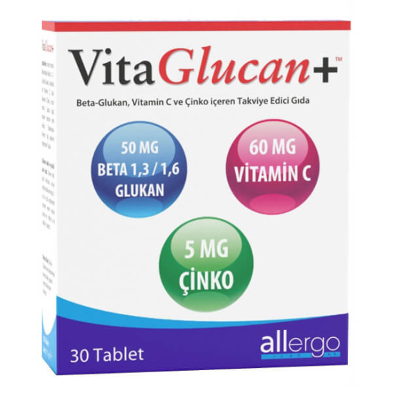 Allergo VitaGlucan Beta Glucan 30 Kapsül Beta Glukan Takviyesi - 1