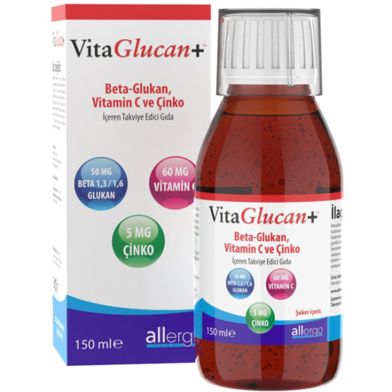 Allergo VitaGlucan Beta Glucan Vitamin Şurup 150 ml Beta Glukan Takviyesi - 2