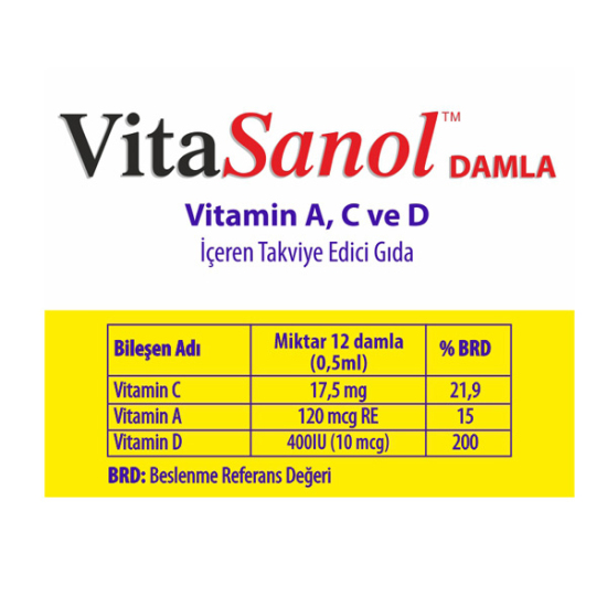 Allergo VitaSanol Drops ACD3 Damla 30 ML - 3