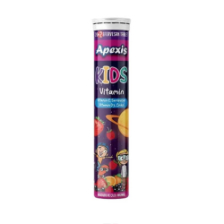 Apexis Kids Vitamin Ahududu ve Çilek Aromalı 20 Efervesan Tablet - Apexis