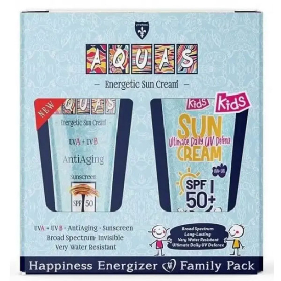 Aquas Güneş Kremi SPF50+ 100 ml - 2'li Aile Paketi - 1