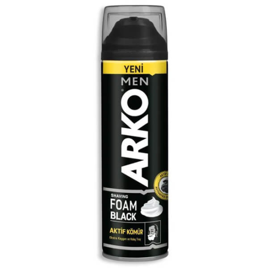 Arko Men Black Aktif Kömürlü Tıraş Köpüğü 200 ml - 1