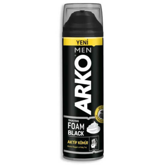 Arko Men Black Aktif Kömürlü Tıraş Köpüğü 200 ml - 1