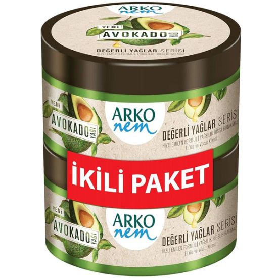 Arko Nem Krem Avokado Yağı 250 ml 2 Adet - 1