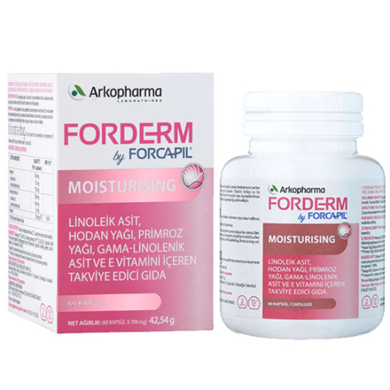 Arkopharma Forderm Forcapil Moisturising 60 Kapsül - 1