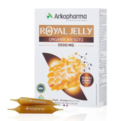 Arkopharma Royal Jelly Organik Arı Sütü 2500 mg 20 Ampul - Arkopharma