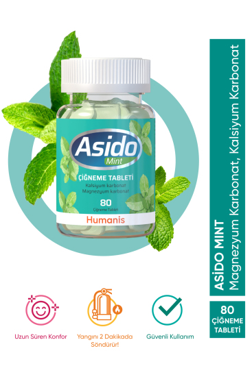 Asido Mint Magnezyum ve Kalsiyum 80 Tablet - 3