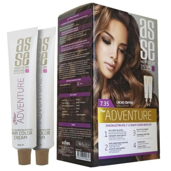 Asse Hair Color System Saç Boyası Kakao Kahve No: 7.35 - 1