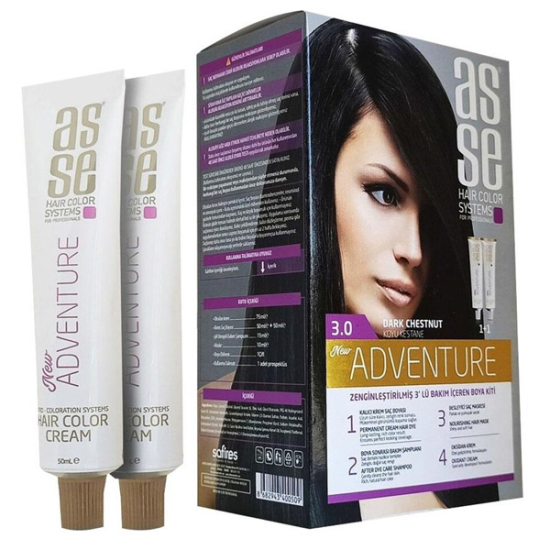 Asse Hair Color System Saç Boyası Koyu Kestane No: 3.00 - 1