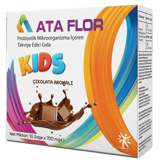 Ata Flor Kids Çikolata Aromalı Probiyotik 10 Şase - 1