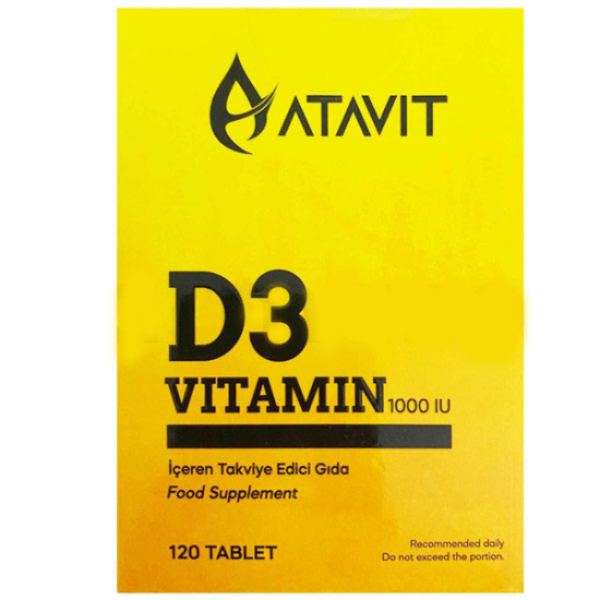 Atavit D3 Vitamin 1000 IU 120 Tablet - 1