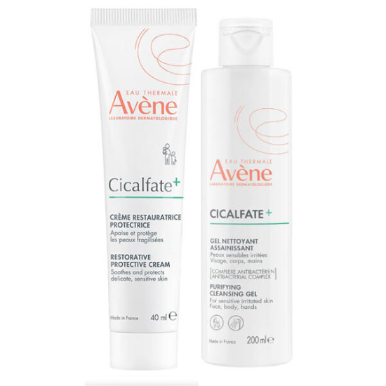 Avene Cicalfate Cream 40 ml + Cicalfate Gel Nettoyant Purifiant 200 ml - 1