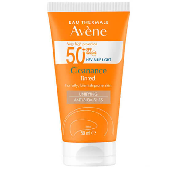 Avene Cleanance Solaire Tinted Spf 50 50 ML Yağlı Ciltler İçin Renkli Güneş Kremi - 1