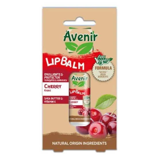 Avenir Stick Lip Balm Vegan Cherry - 1