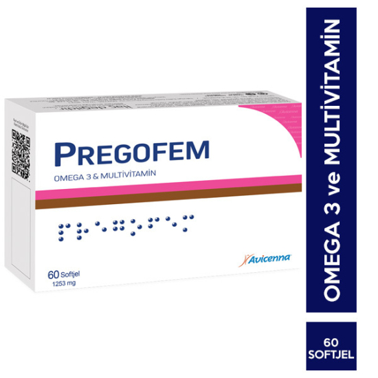 Avicenna Pregofem 60 Softgel Omega 3 ve Multivitamin Takviyesi - 1