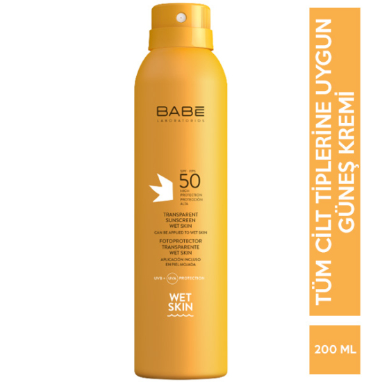 Babe Transparent Sunscreen Wet Skin Spf 50 200 ML Güneş Kremi - 1